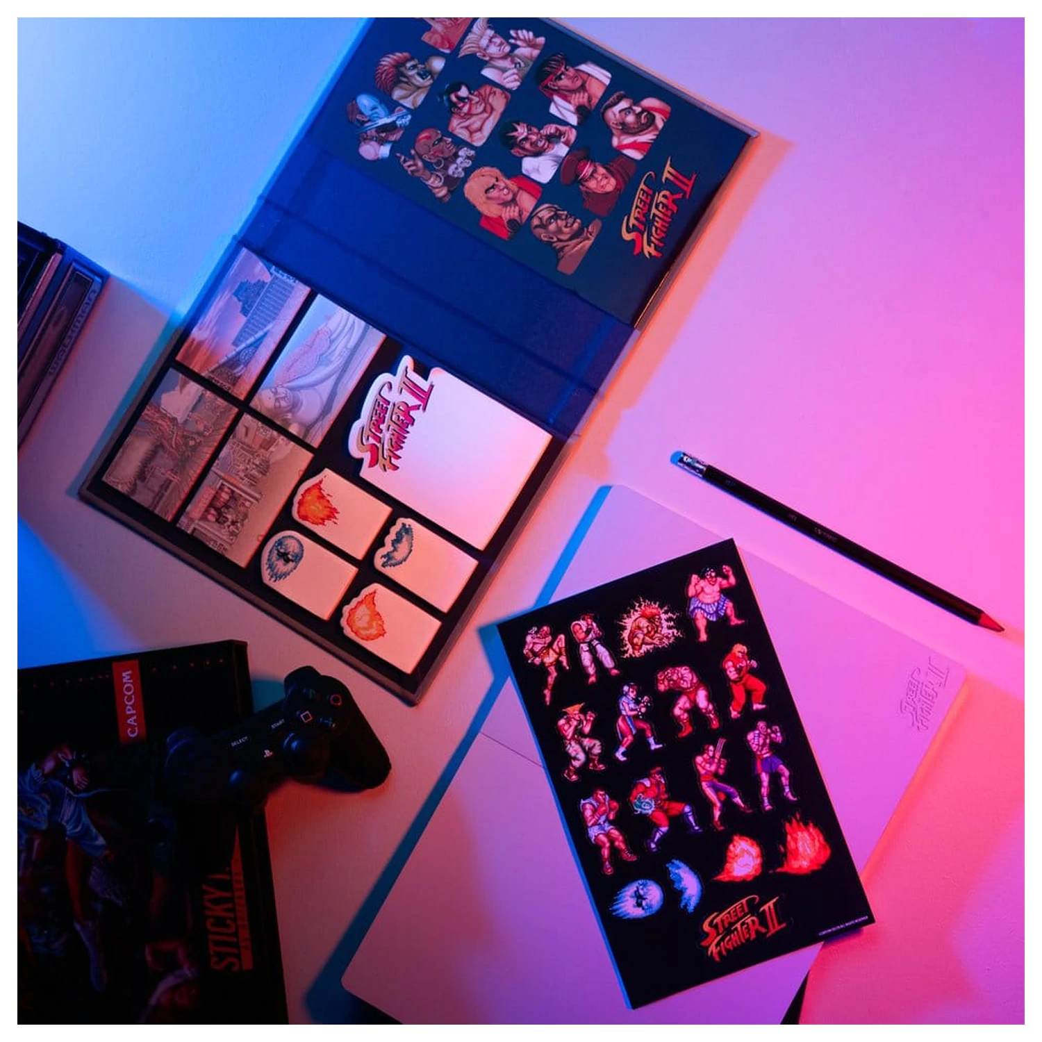 Street Fighter A5 premium Sticky notes notebook product photo