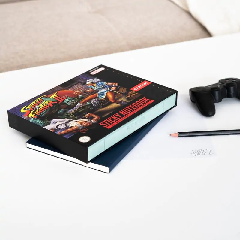 Street Fighter A5 premium Sticky notes notebook termékfotó