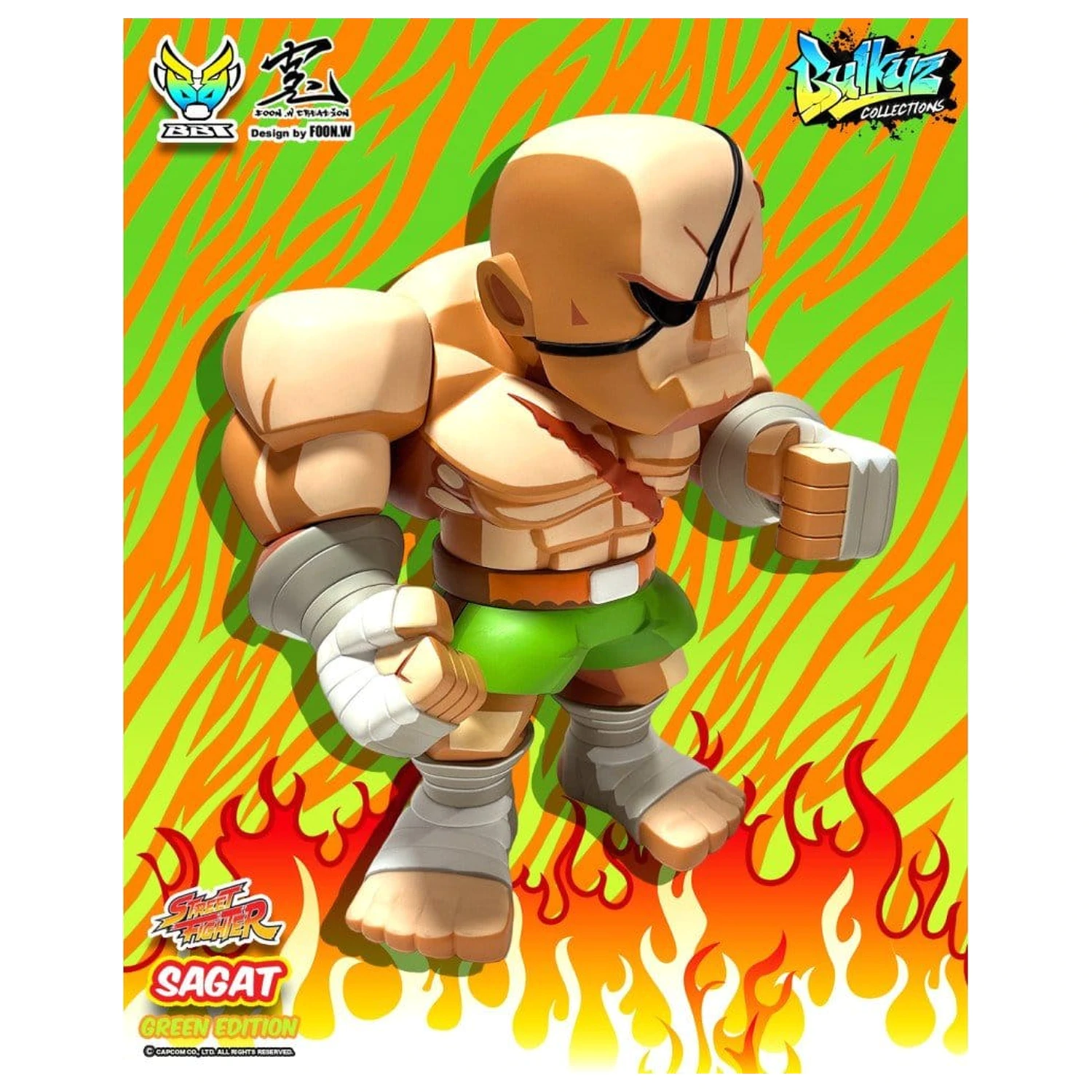 Street Fighter Bulkyz Vinyl Figure Sagat 30 cm product photo