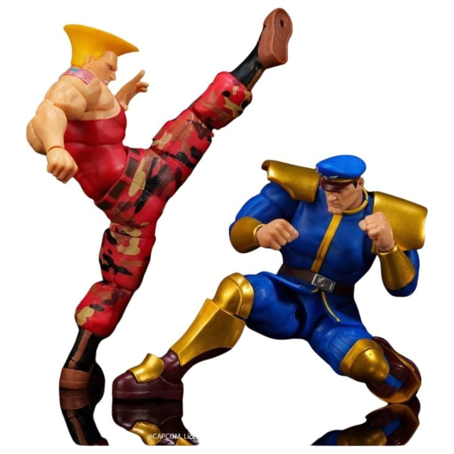 Street Fighter II Guile y Bison pack 2 figures 15cm product photo
