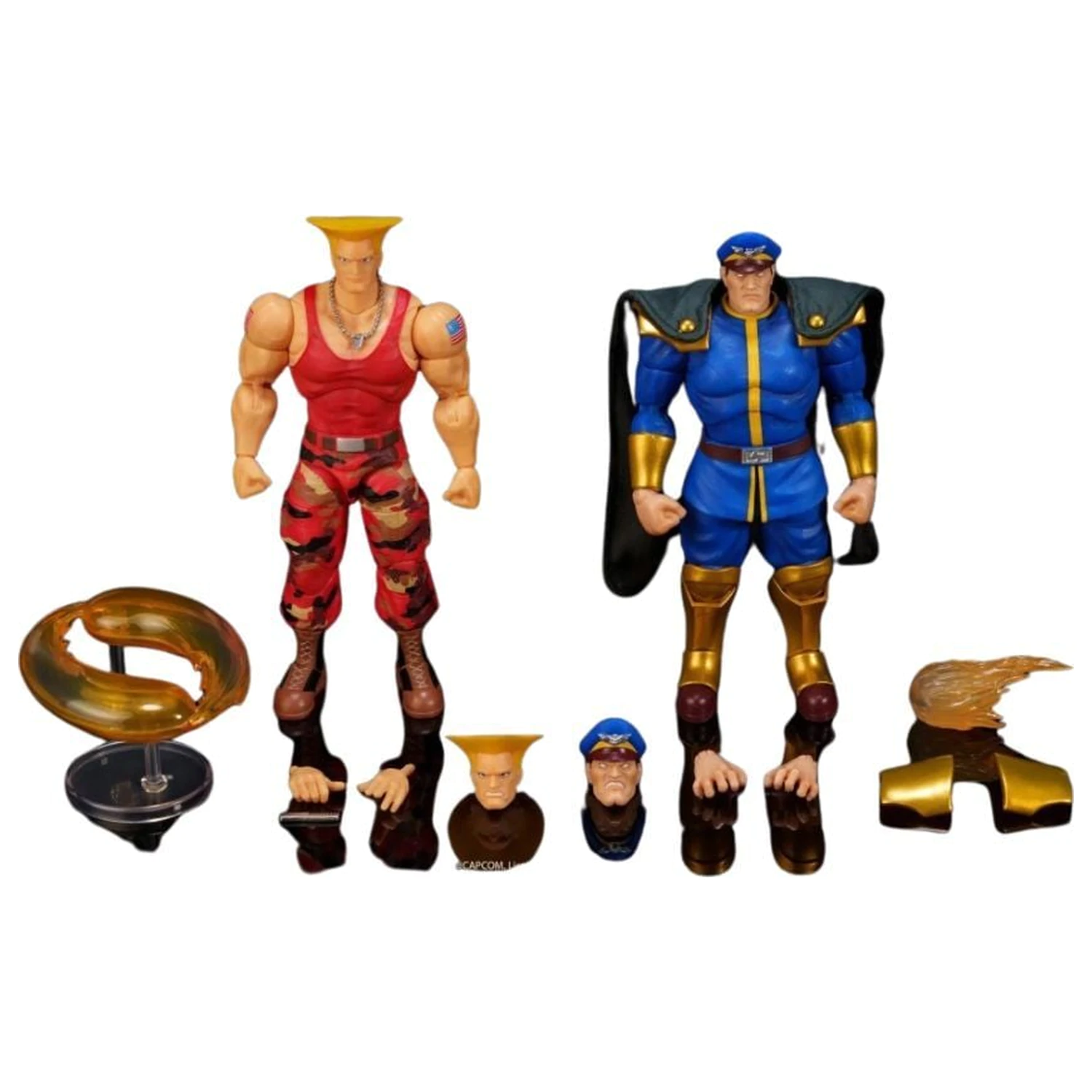 Street Fighter II Guile y Bison pack 2 figures 15cm product photo