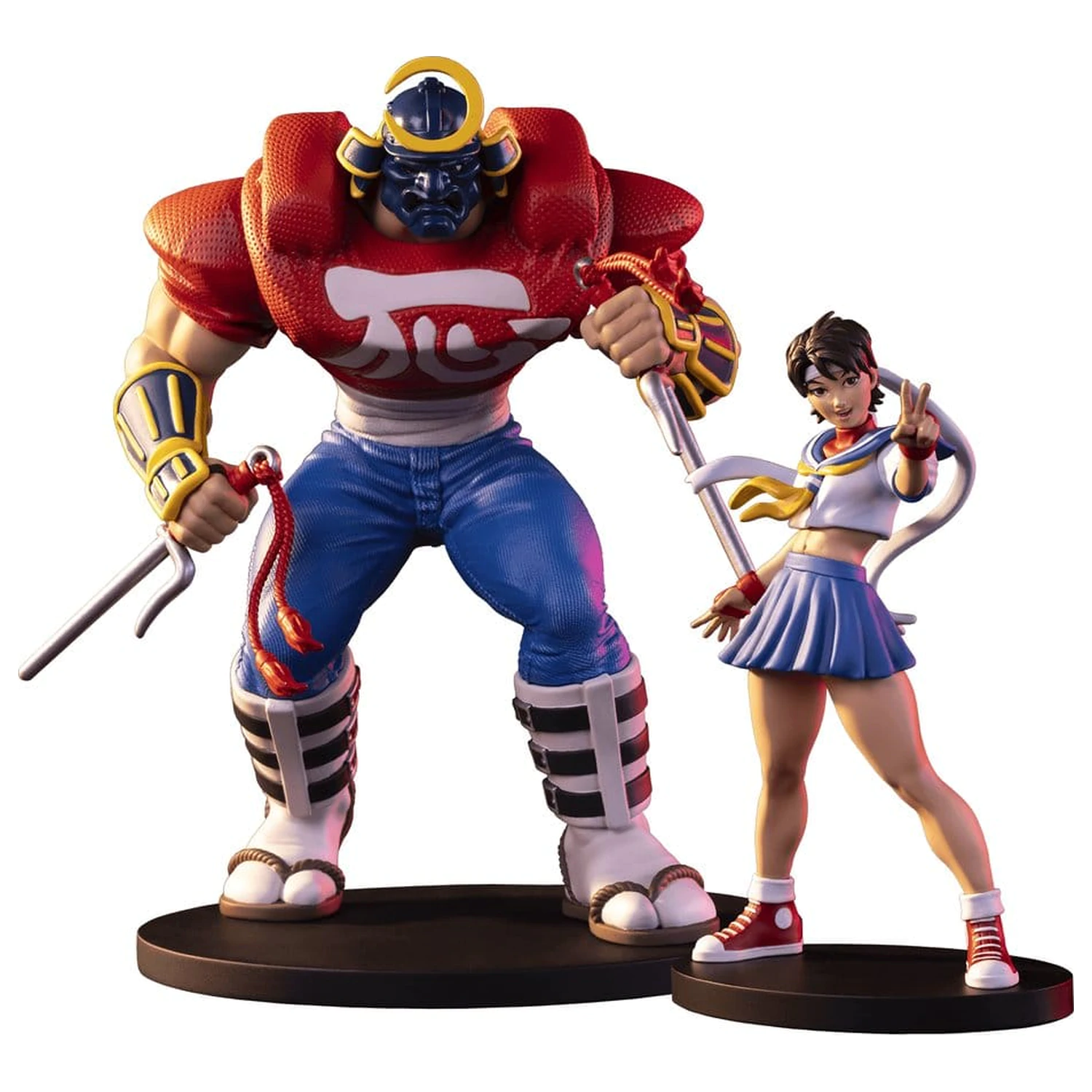Street Fighter Street Jam Statues 1/10 Sakura & Sodom 22 cm product photo