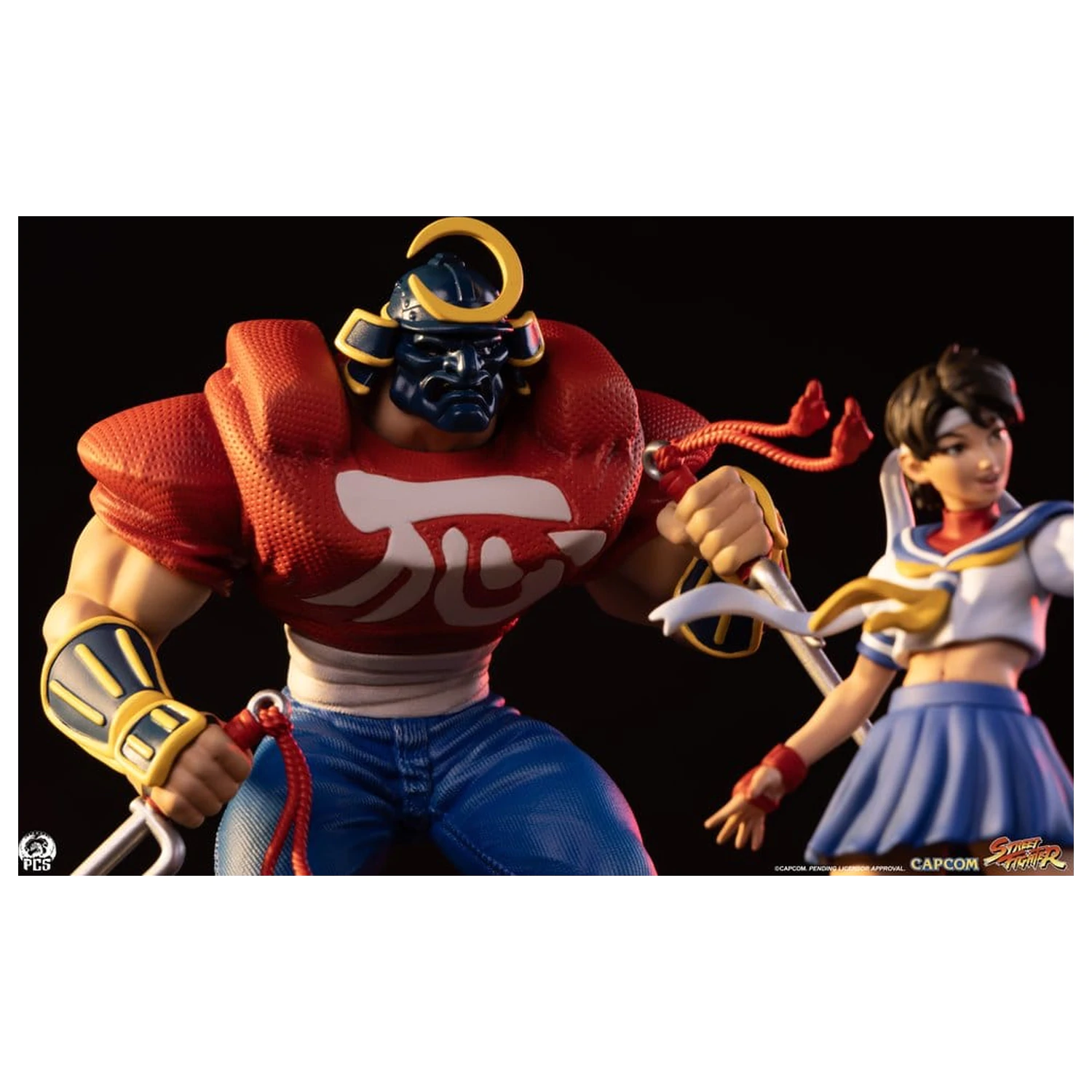 Street Fighter Street Jam Statues 1/10 Sakura & Sodom 22 cm product photo