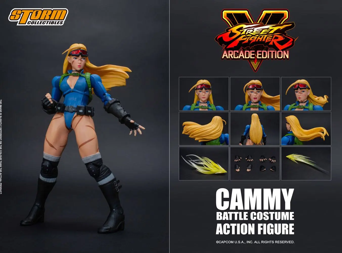 Street Fighter V Arcade Edition Action Figure 1/12 Cammy Battle Costume 15 cm product photo