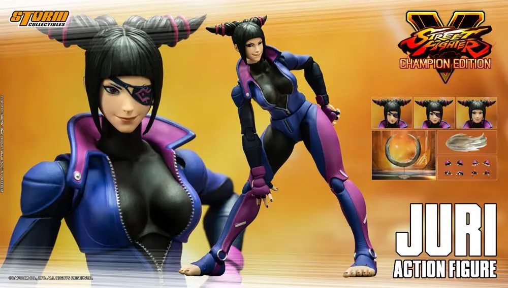 Street Fighter V Champion Edition Action Figure 1/12 Juri Han 18 cm product photo