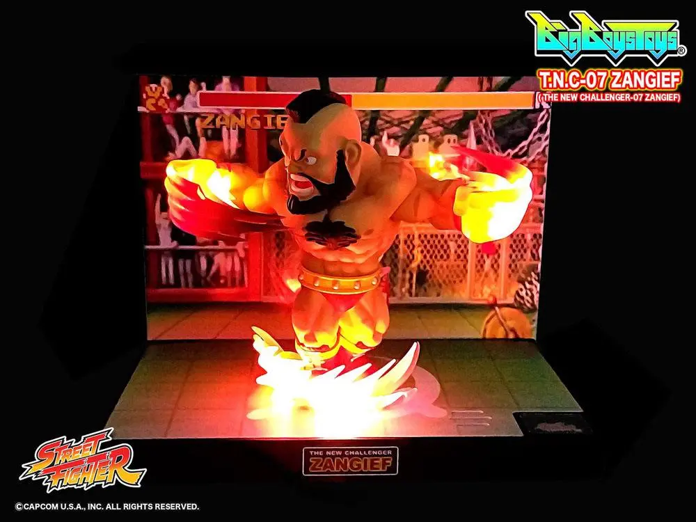 Street Fighter PVC Statue with Sound &amp; Light Up Zangief 17 cm product photo
