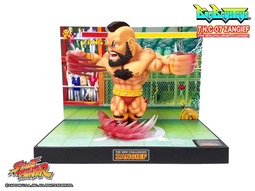 Street Fighter PVC Statue with Sound &amp; Light Up Zangief 17 cm product photo