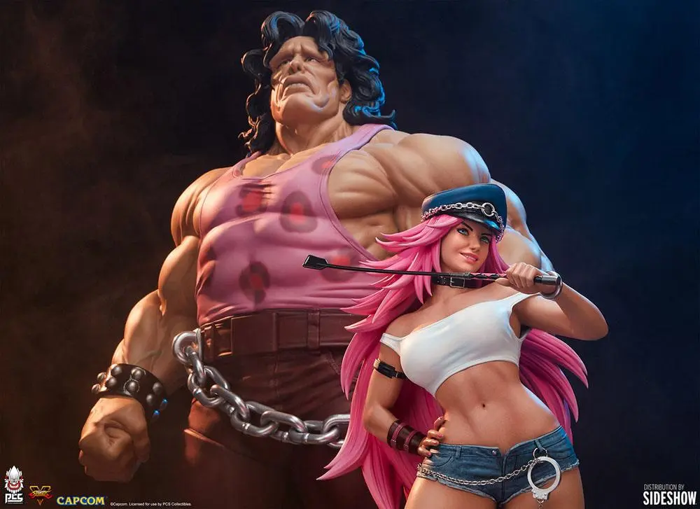 Street Fighter Statues 1/4 Mad Gear Exclusive Hugo &amp; Poison Set 43 - 67 cm product photo