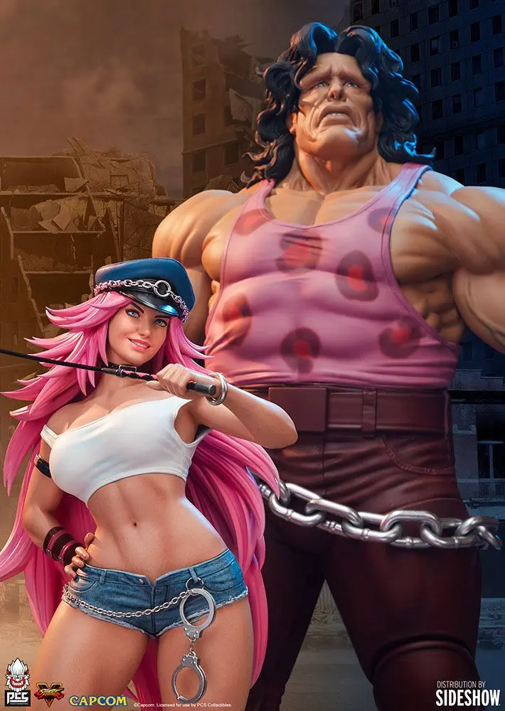 Street Fighter Statues 1/4 Mad Gear Exclusive Hugo &amp; Poison Set 43 - 67 cm product photo