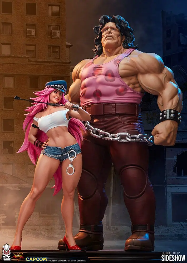 Street Fighter Statues 1/4 Mad Gear Exclusive Hugo &amp; Poison Set 43 - 67 cm product photo