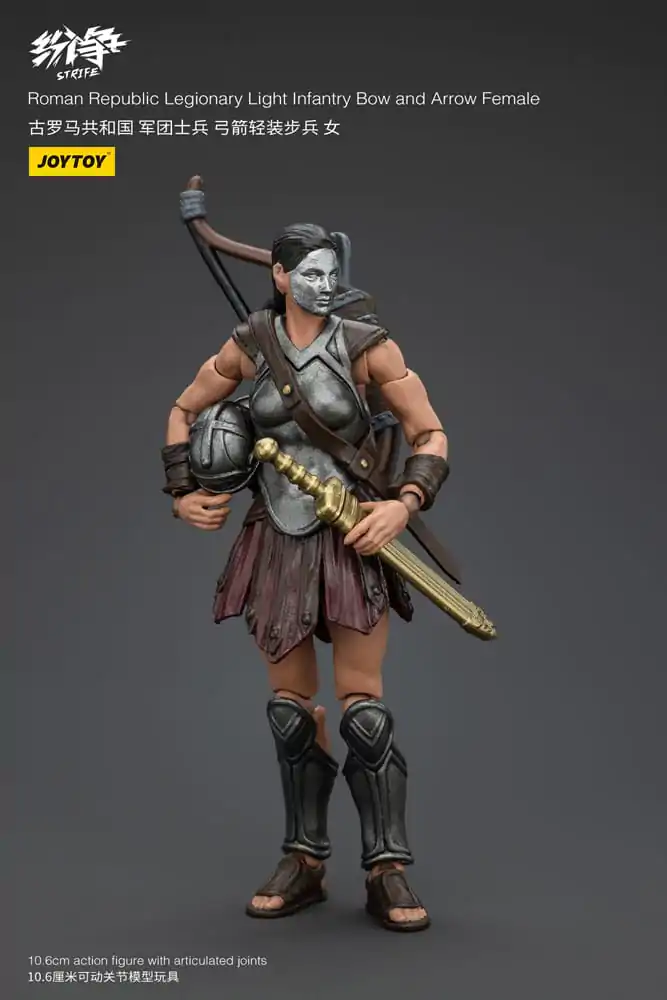 Strife Action Figure 1/18 Roman Republic Legionary Light Infantry Bow and Arrow Female 11 cm product photo