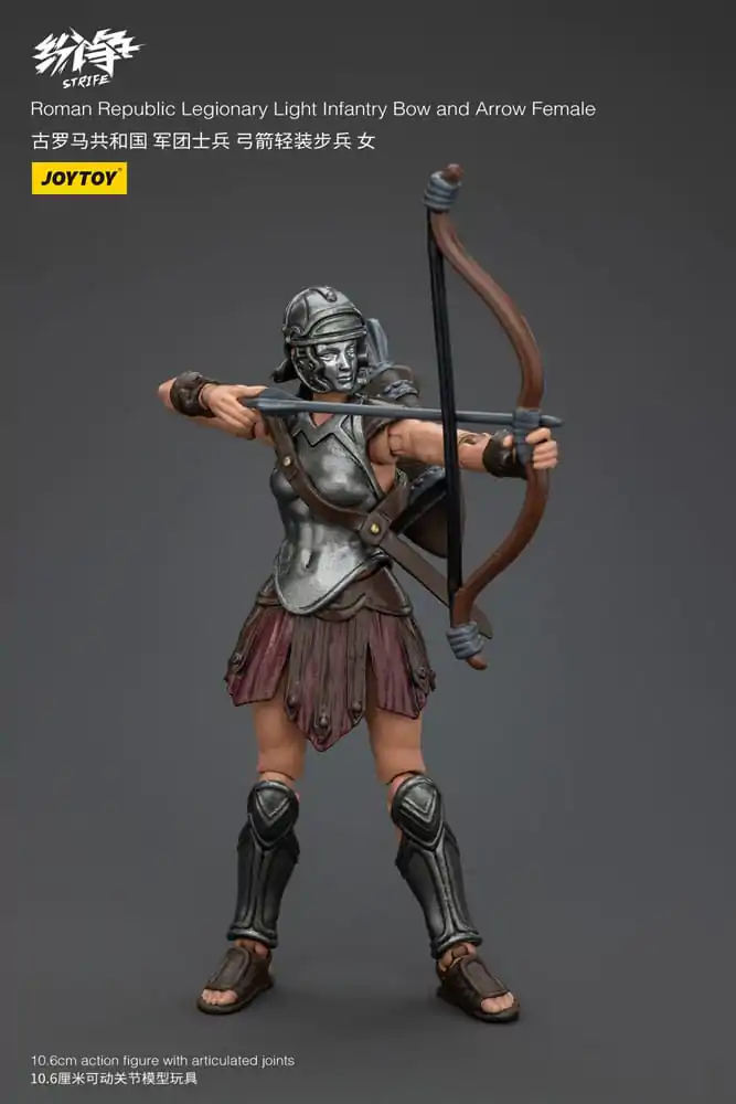 Strife Action Figure 1/18 Roman Republic Legionary Light Infantry Bow and Arrow Female 11 cm product photo