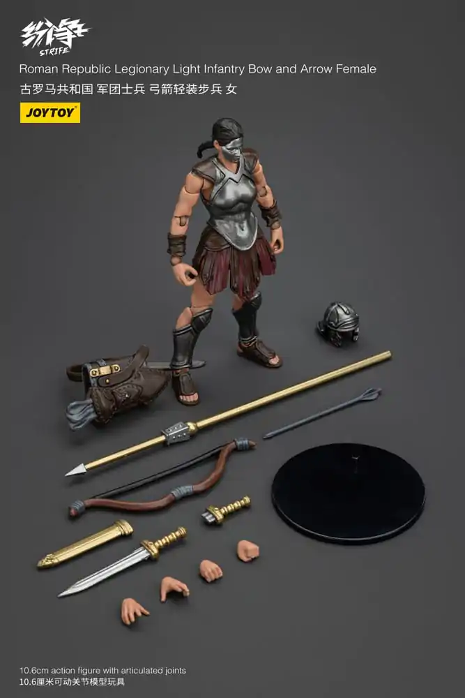 Strife Action Figure 1/18 Roman Republic Legionary Light Infantry Bow and Arrow Female 11 cm product photo