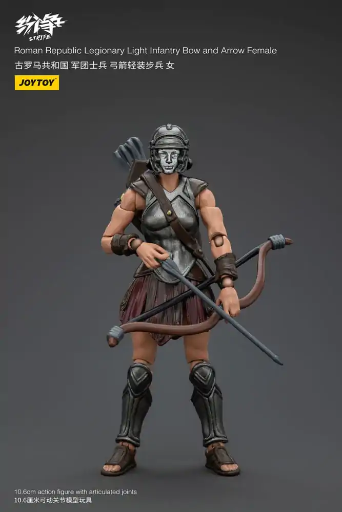 Strife Action Figure 1/18 Roman Republic Legionary Light Infantry Bow and Arrow Female 11 cm product photo