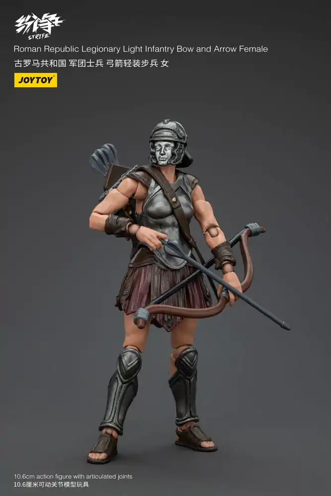 Strife Action Figure 1/18 Roman Republic Legionary Light Infantry Bow and Arrow Female 11 cm product photo