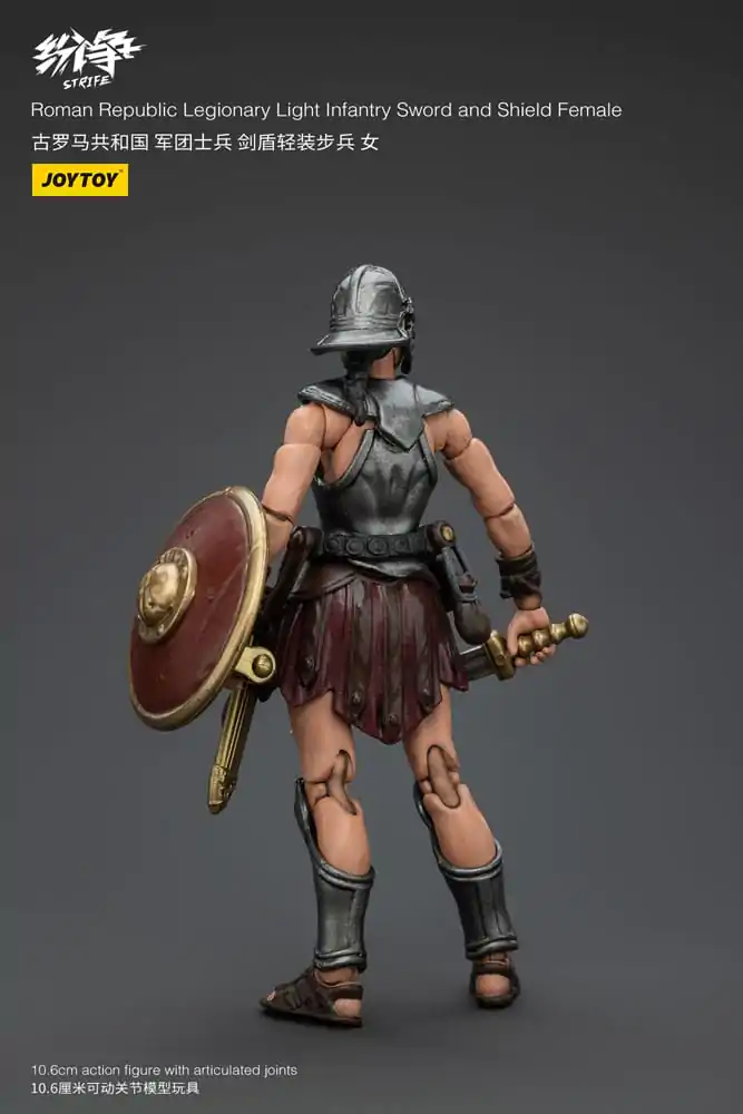 Strife Action Figure 1/18 Roman Republic Legionary Light Infantry Sword and Shield Female 11 cm product photo