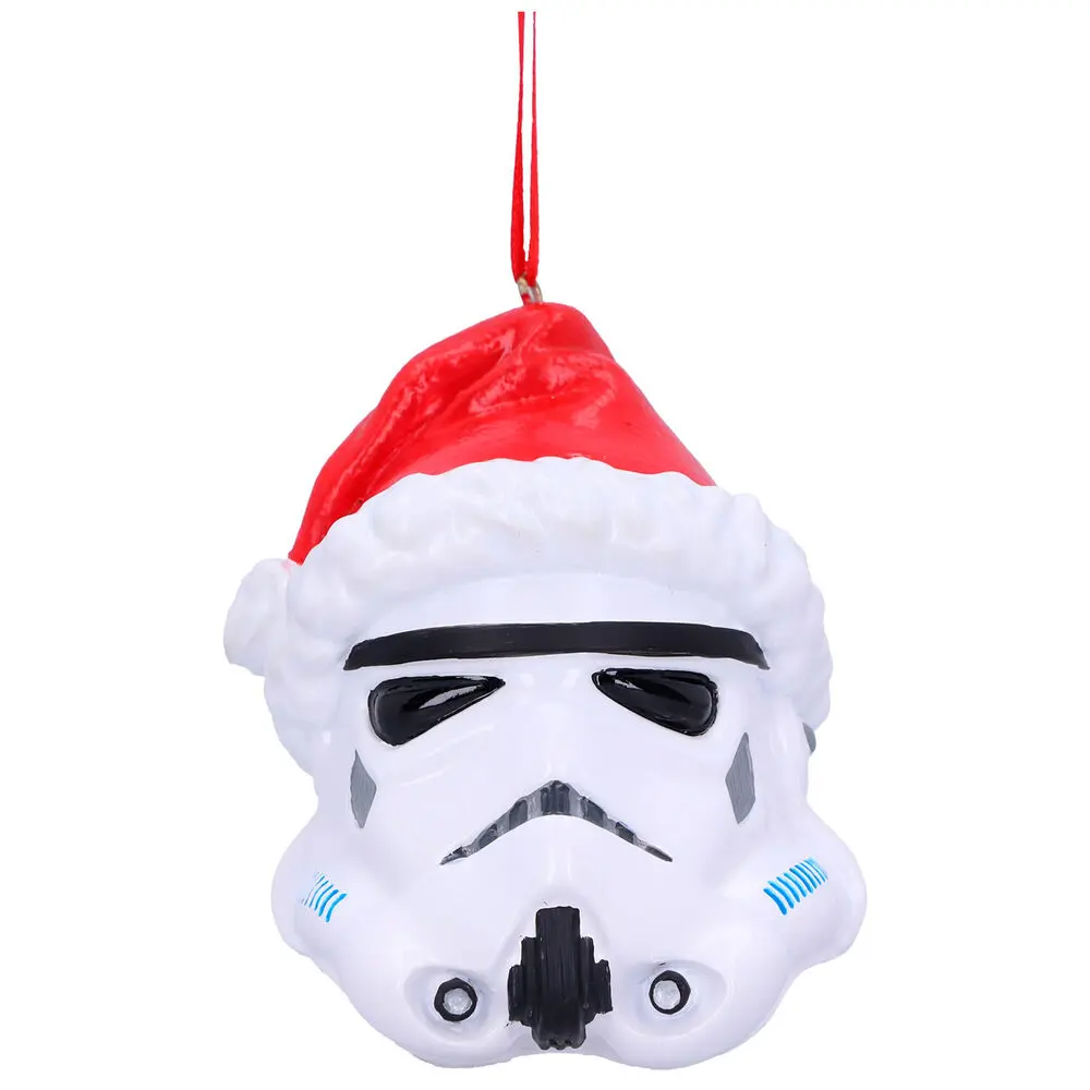 Original Stormtrooper Hanging Tree Ornament Santa Hat 8 cm termékfotó