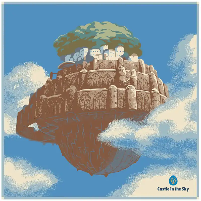 Studio Ghibli Towel Castle in the Sky Laputa 40 x 40 cm product photo