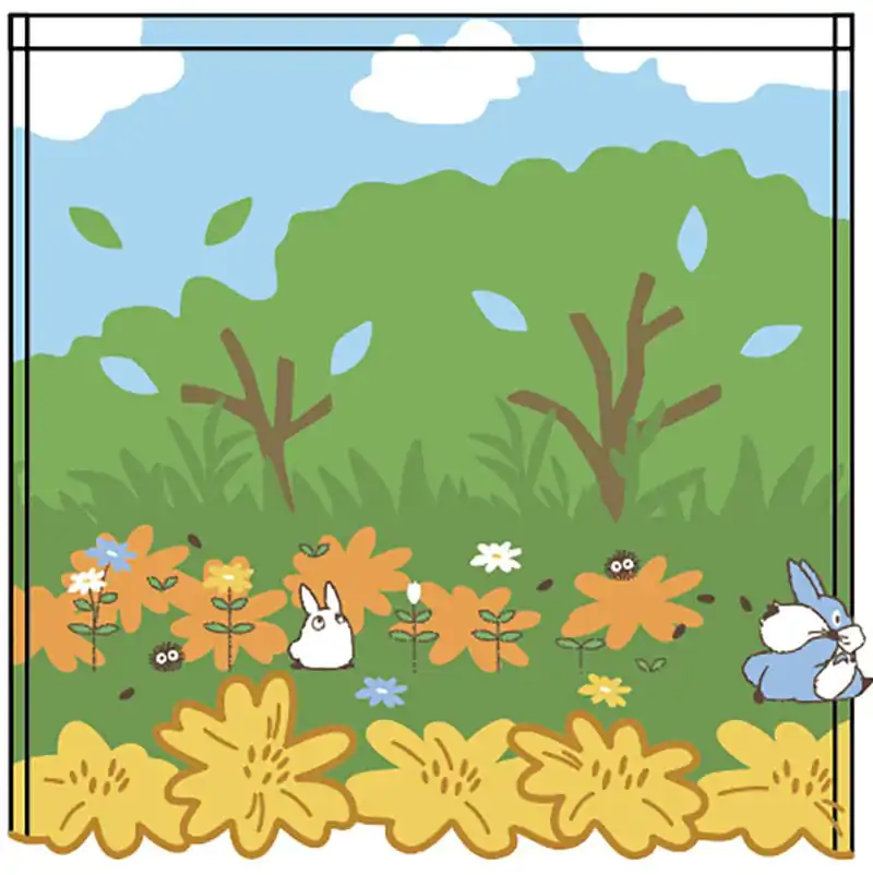 Studio Ghibli Mini Towel My Neighbor Totoro Medium and Small Totoro Racing 25 x 25 cm product photo