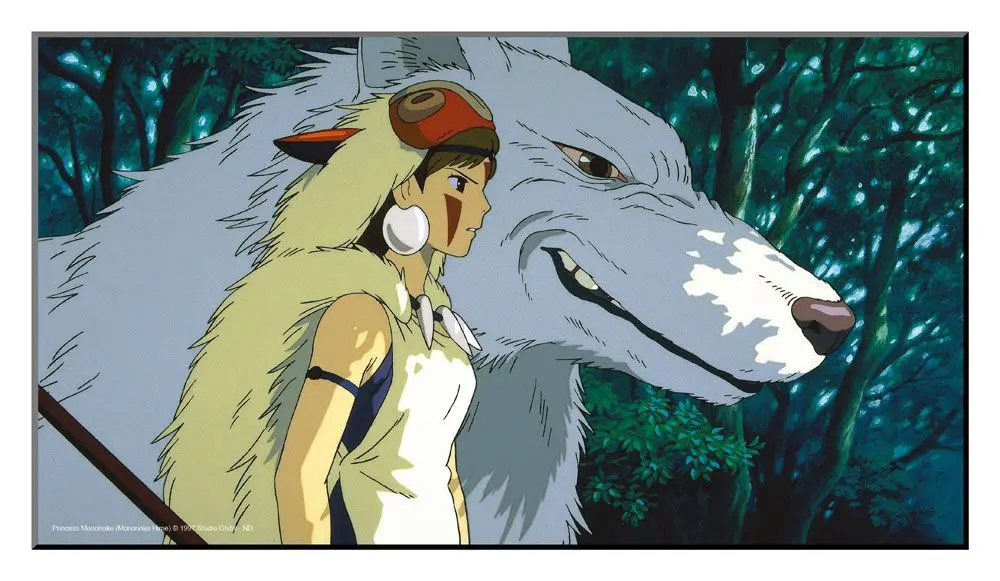 Studio Ghibli Wooden Wall Art Princess Mononoke 37,5 x 20,5 cm termékfotó