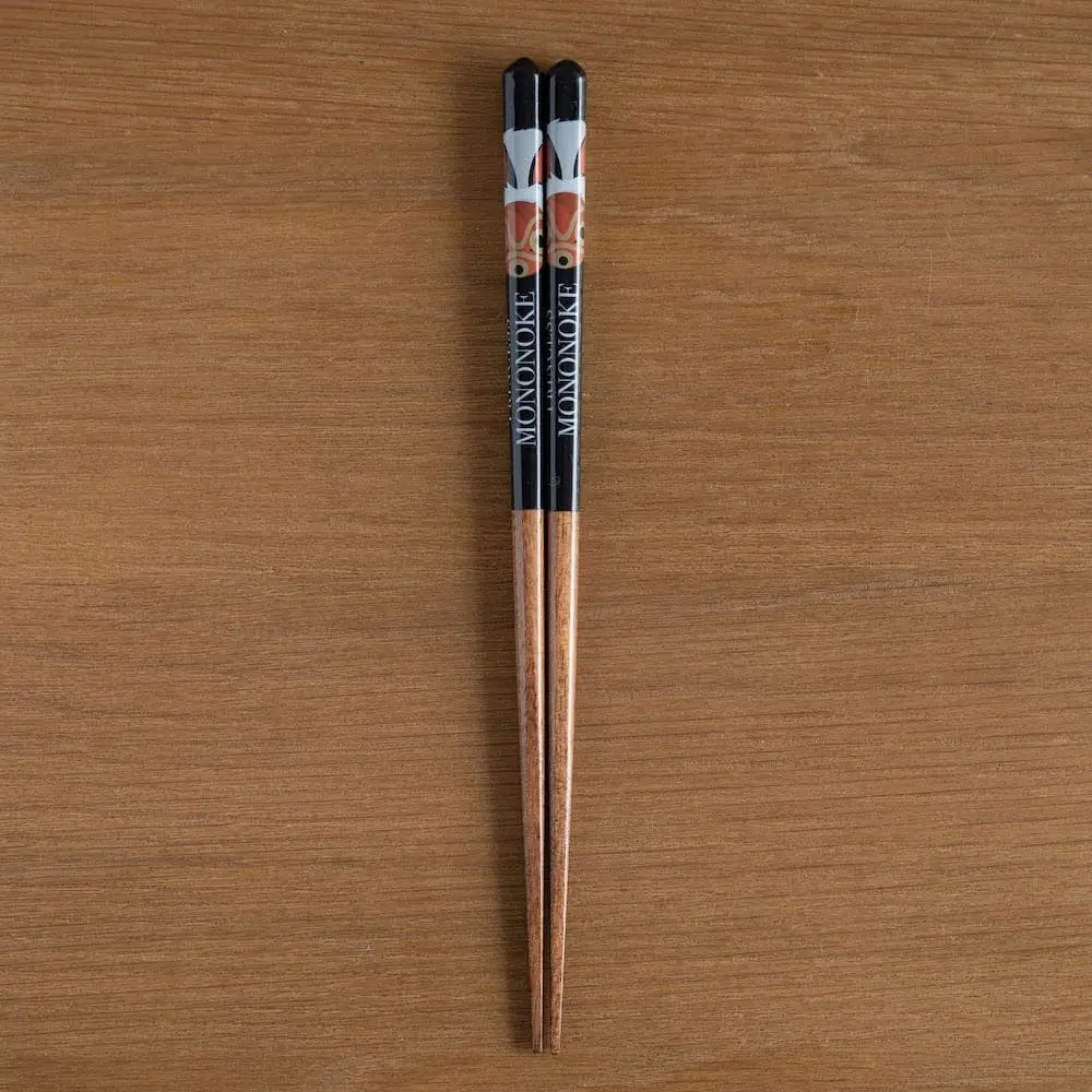 Studio Ghibli lacquered Chopsticks sketches Princess Mononoke San's Mask 21 cm termékfotó