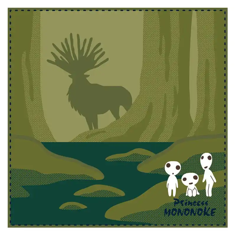 Studio Ghibli Mini Towel Princess Mononoke Shadow of the Deer God 25 x 25 cm product photo