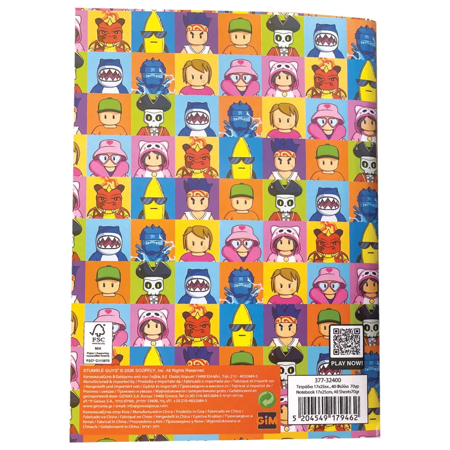 Stumble Guys Killer Size B/5 Lined Notebook 40 Sheets product photo