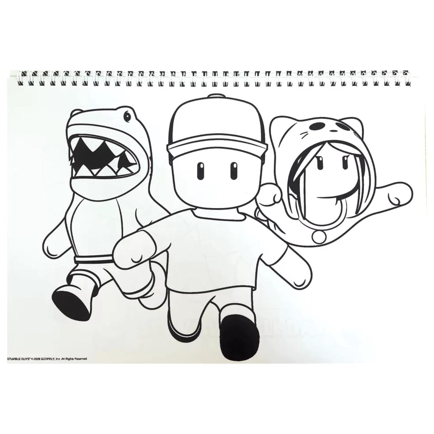 Stumble Guys Race A/4 Spiral Sketchbook 40 Sheets with Stickers product photo