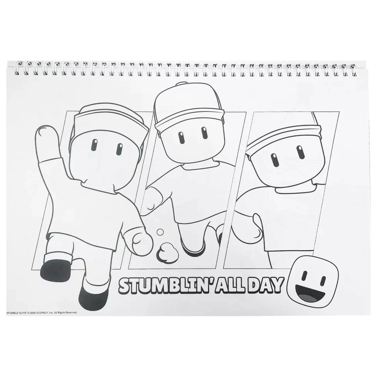Stumble Guys Race A/4 Spiral Sketchbook 40 Sheets with Stickers product photo