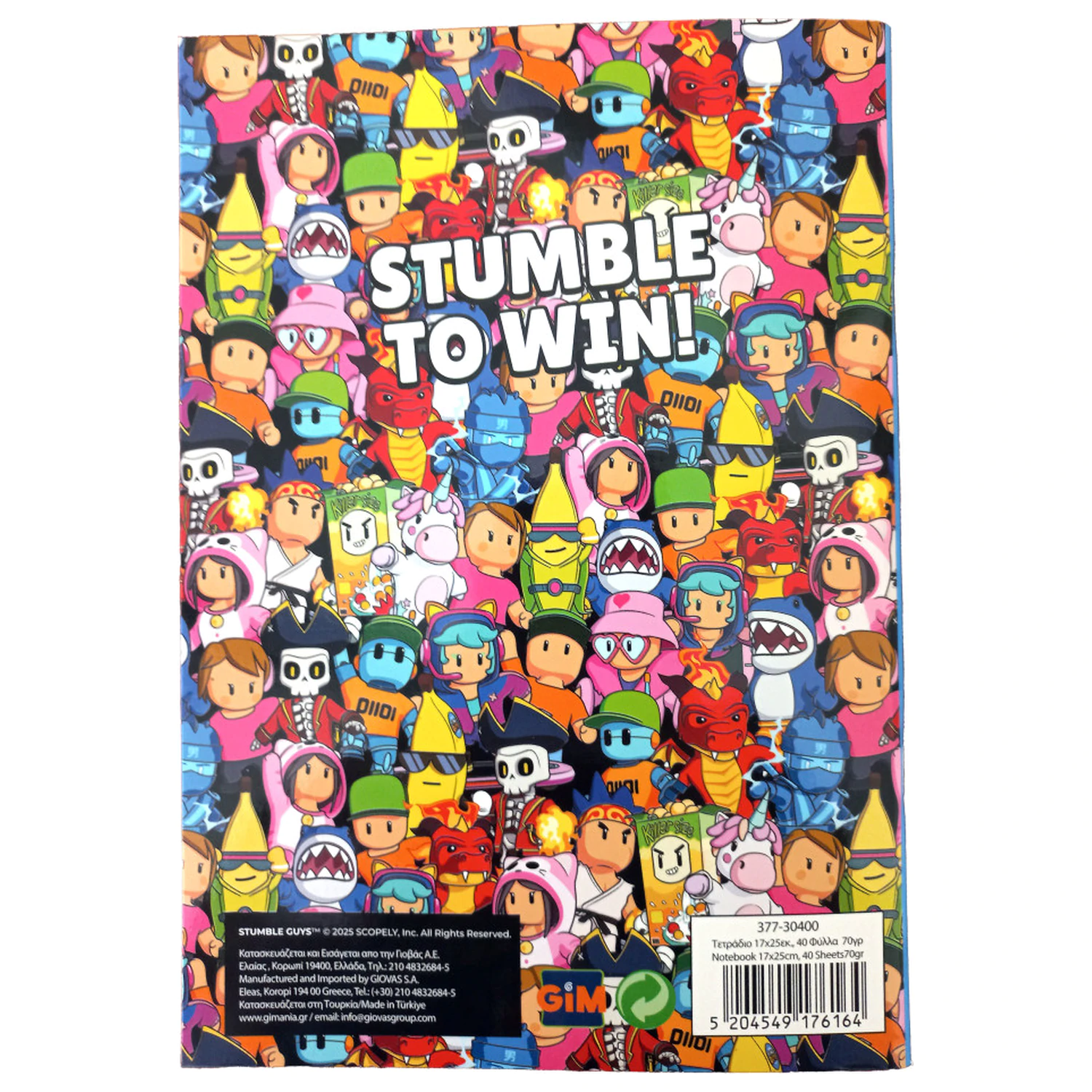 Stumble Guys Race B/5 Lined Notebook 40 Sheets product photo