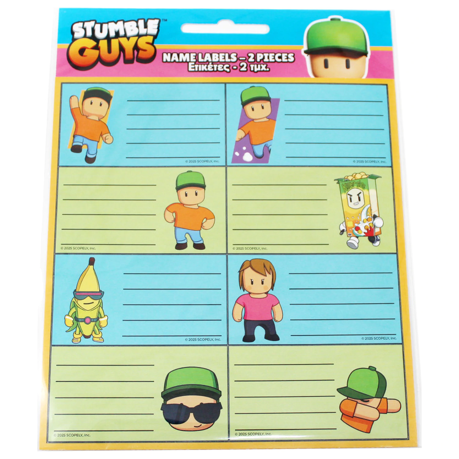 Stumble Guys Race Notebook Label 16 Pcs product photo
