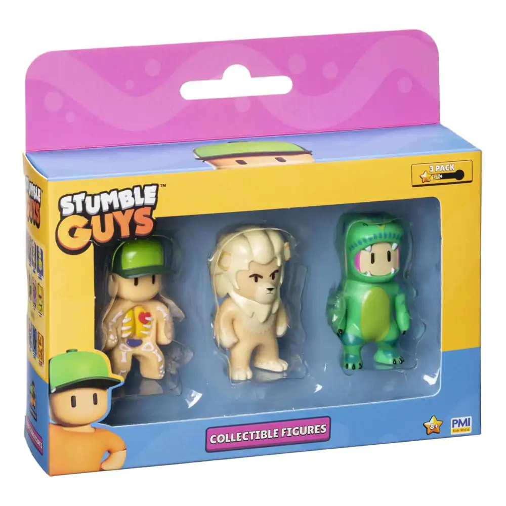 Stumble Guys: Wave 2 3-figure window box collectible figures Inside Out + Kiara + T-Rex Guy product photo