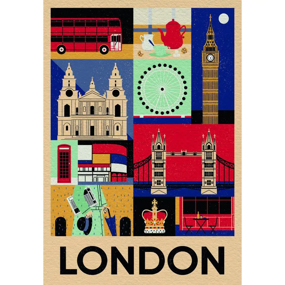 Style in the City London puzzle 1000pcs product photo