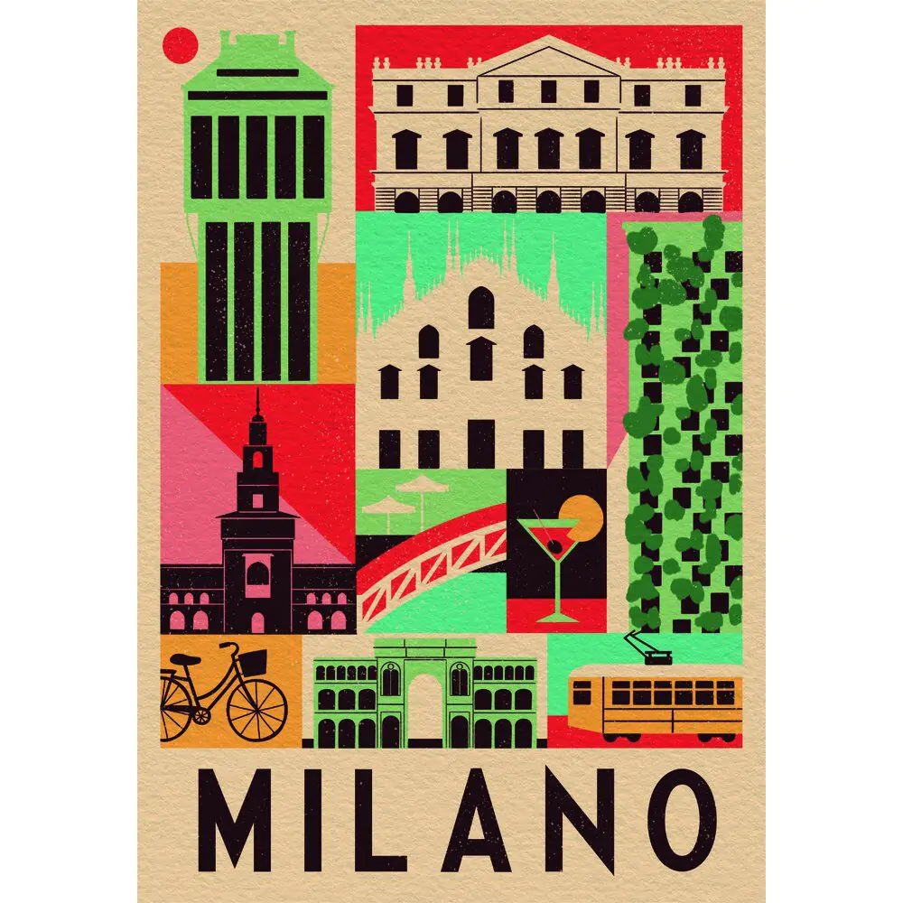 Style in the City Milan puzzle 1000pcs product photo