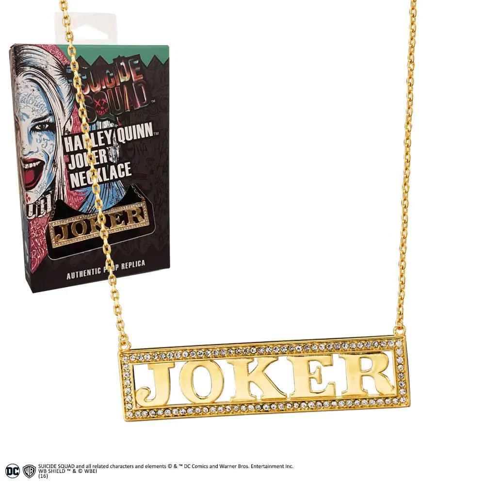 Suicide Squad Replica 1/1 Harley Quinn&#039;s Joker Necklace (gold-plated) product photo