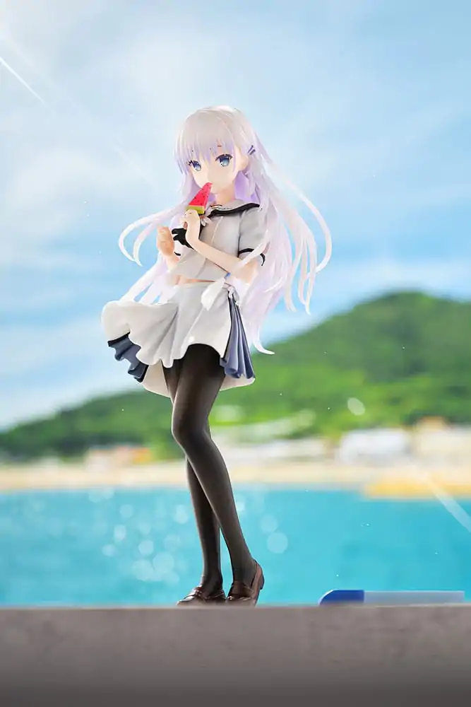 Summer Pockets REFLECTION BLUE PVC Statue 1/7 Shiroha Naruse 24 cm product photo