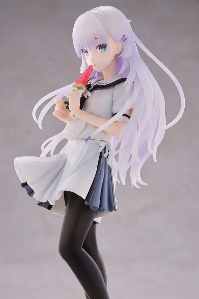 Summer Pockets REFLECTION BLUE PVC Statue 1/7 Shiroha Naruse 24 cm product photo