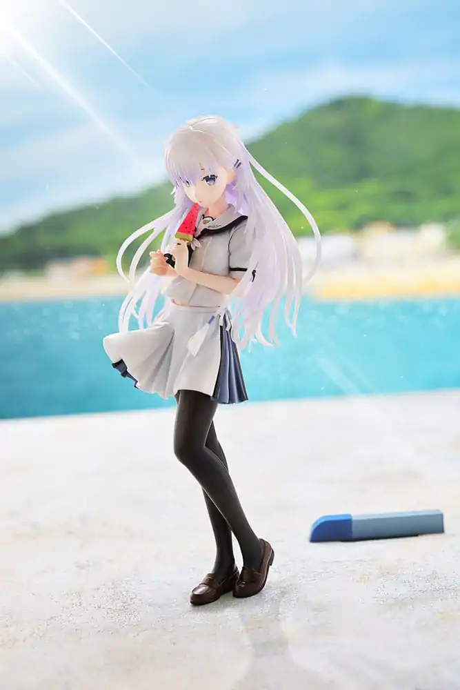 Summer Pockets REFLECTION BLUE PVC Statue 1/7 Shiroha Naruse 24 cm product photo