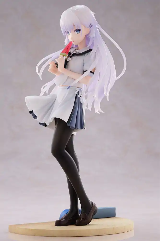 Summer Pockets REFLECTION BLUE PVC Statue 1/7 Shiroha Naruse 24 cm product photo