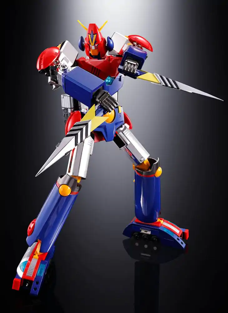 Super Electromagnetic Machine Voltes V Soul of Chogokin Diecast Action Figure GX31-SP Com-Battler V Chogokin 50th Anniversary Ver. 25 cm product photo