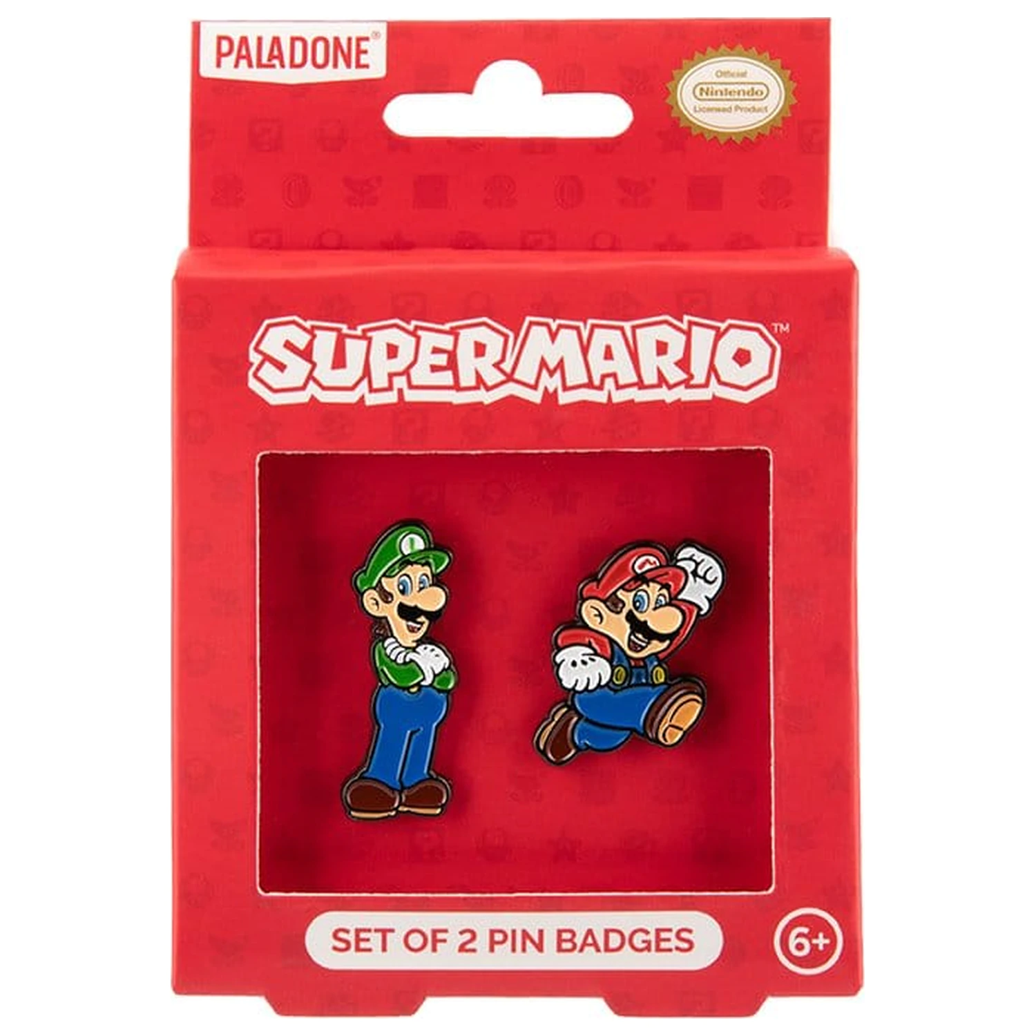 Super Mario Pin Badge 2-Pack product photo