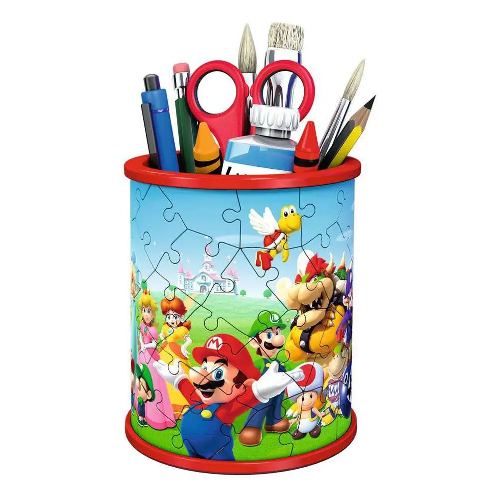 Super Mario 3D Puzzle Pencil Holder (54 pieces) product photo