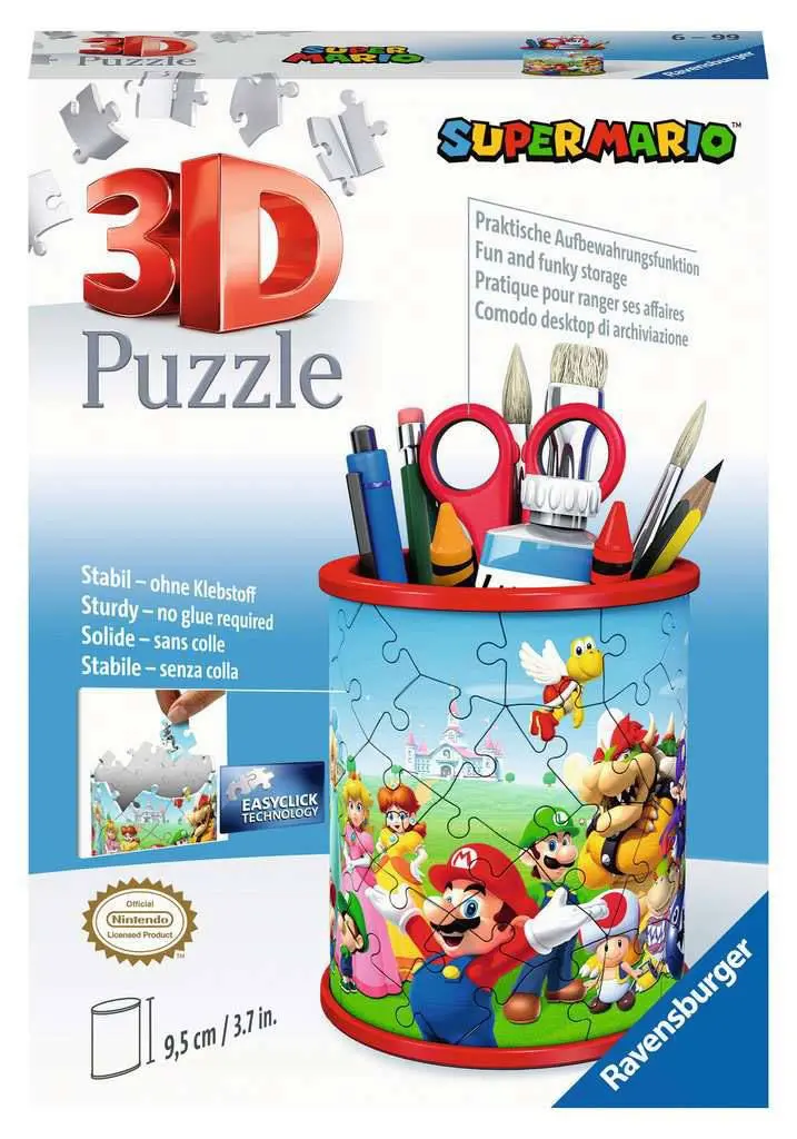 Super Mario 3D Puzzle Pencil Holder (54 pieces) product photo