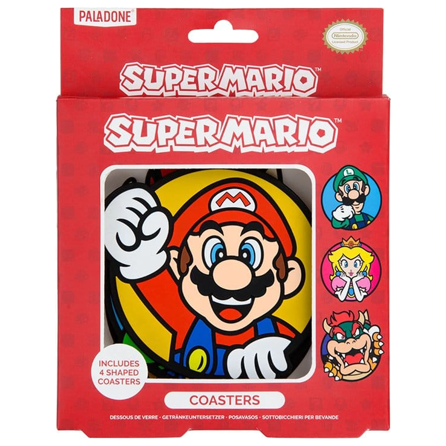 Super Mario Coaster 4-Pack product photo