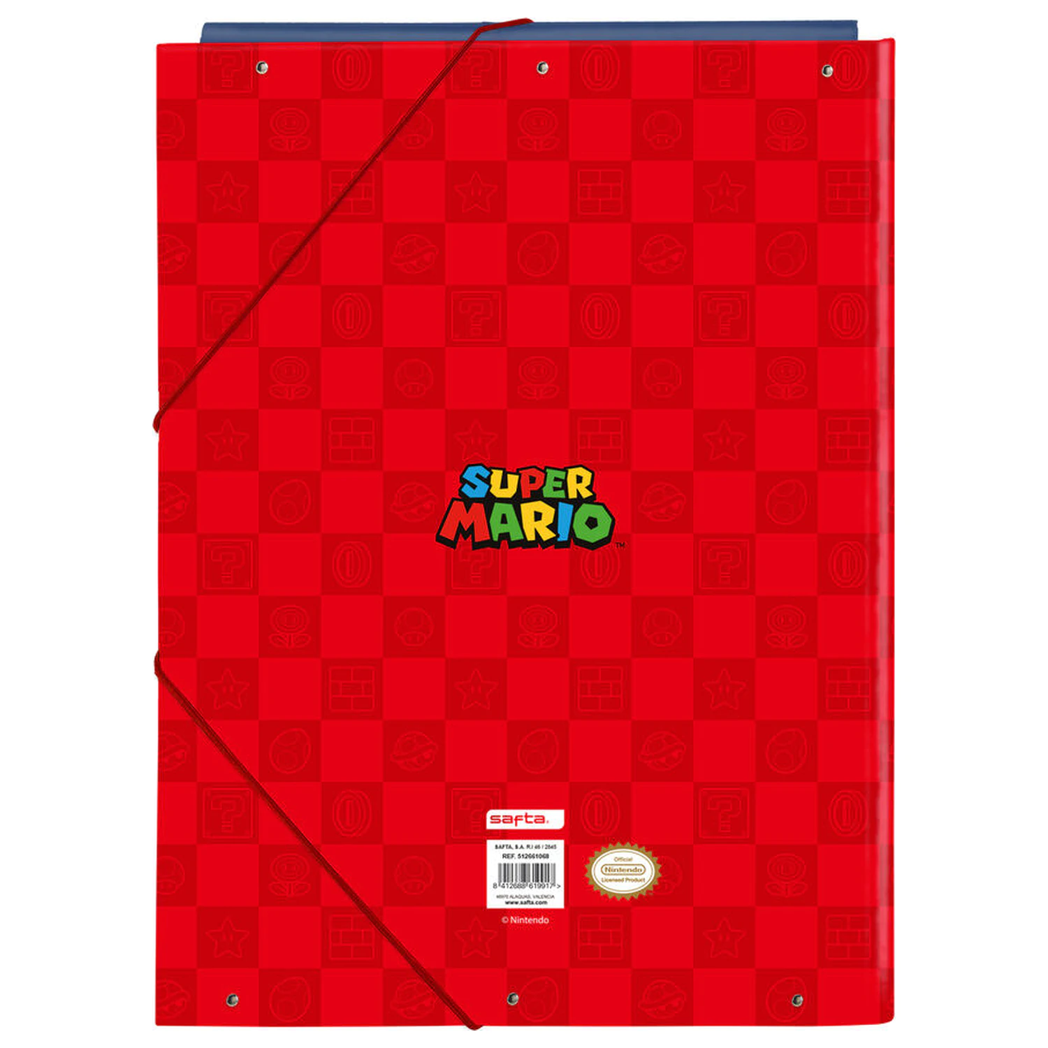 Super Mario A4 cardboard binder with flaps product photo