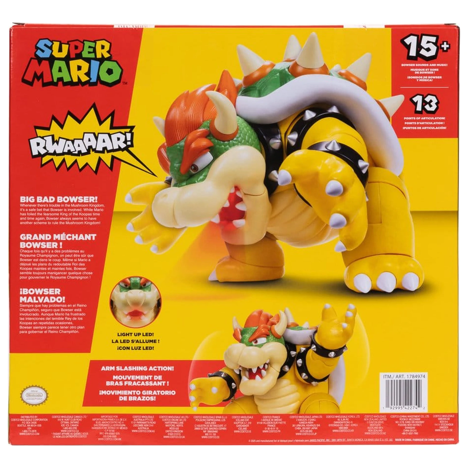 Super Mario Action Figure Big Bad Bowser 30 cm     product photo