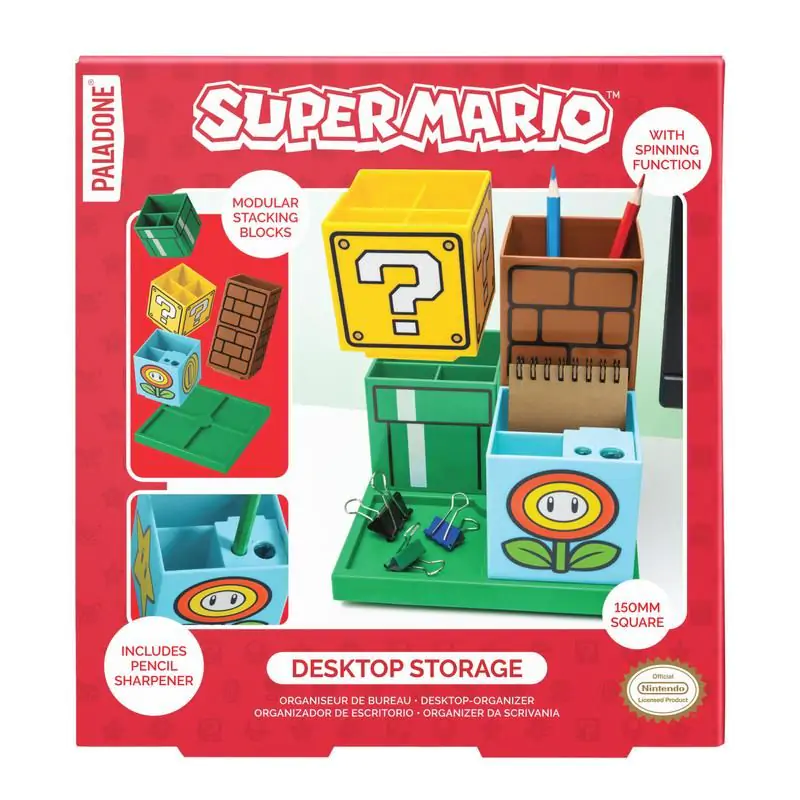 Super Mario Desktop Organiser Blocks product photo