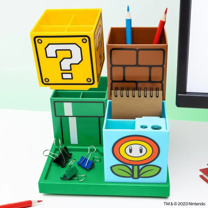 Super Mario Desktop Organiser Blocks product photo