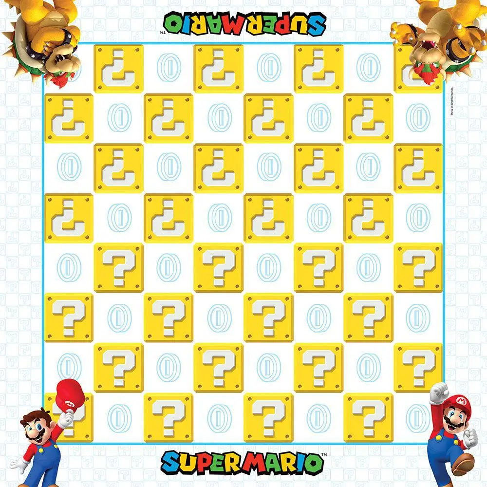 Super Mario Boardgame Checkers &amp; Tic-Tac-Toe Mario vs. Bowser Collector's Game product photo
