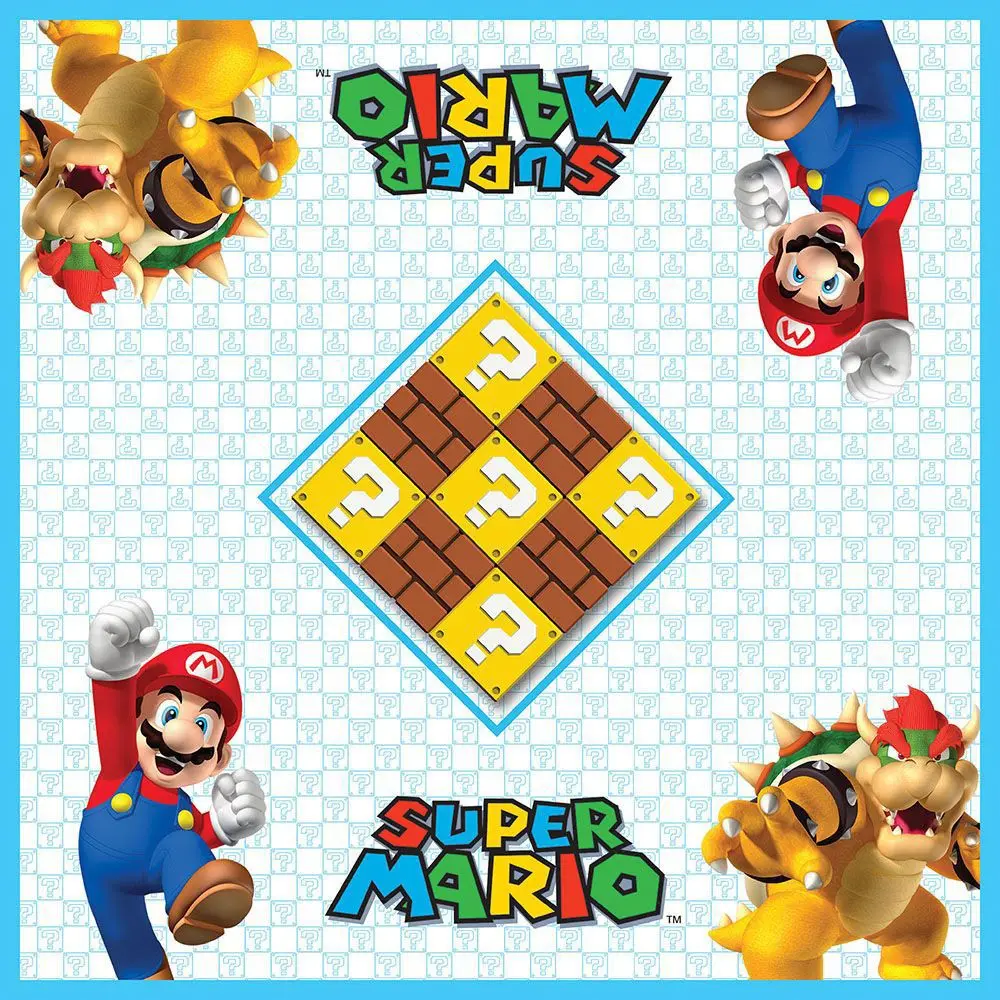 Super Mario Boardgame Checkers &amp; Tic-Tac-Toe Mario vs. Bowser Collector's Game product photo